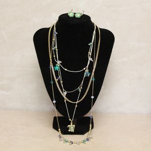 Betsey Johnson Turtle Sea Necklace Earring Set